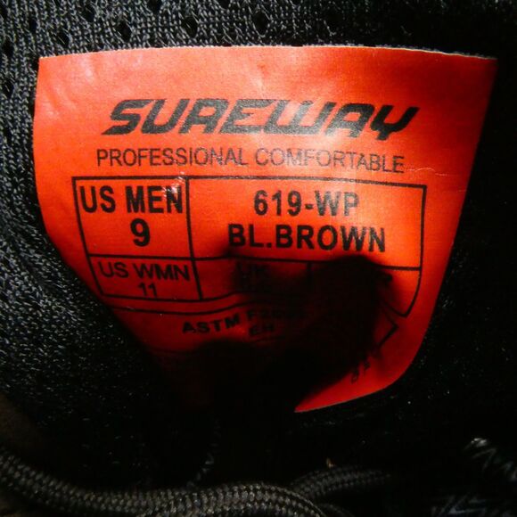 SUREWAY 6" Heavy Duty Soft Toe Full Grain Leather Work Boots Brown Men's US: 9 - Picture 2 of 8